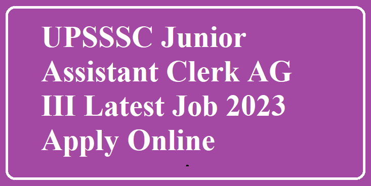 upsssc junior assitant