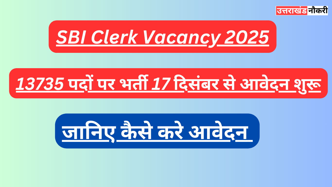 SBI Clerk Vacancy 2025